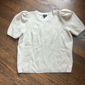 Ivory express short sleeve sweater